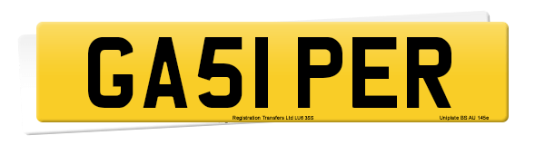 Registration number GA51 PER